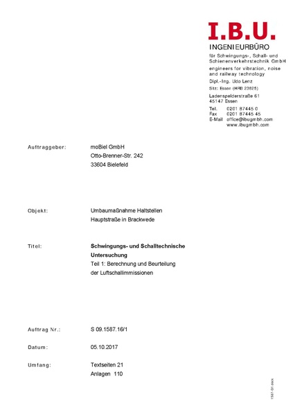 Datei:2.25 pfv planunterlagen umbau brackwede hauptstrasse inkl. 3 hochbahnsteige 9.1 berechnung und beurteilung der luftschallimmissionen.pdf